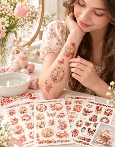 CreateFun bloemenvlindertattoostickers zijn nu online beschikbaar