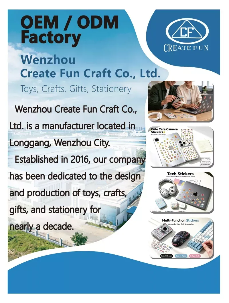 Wenzhou Create Fun Craft Co., Ltd. schittert op de Global Expo: een decennium aan innovatie in op maat gemaakte stickers en doe-het-zelfspeelgoed